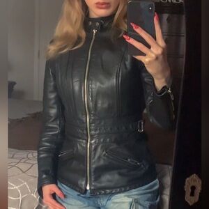 Black Taurus Real Leather Jacket🖤